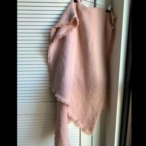 New UrbanOutfitters Pink Fuzzy Asymmetrical Scarf